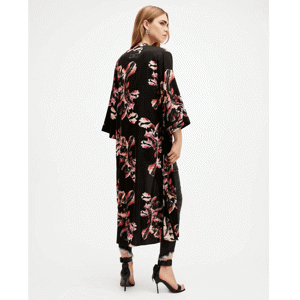 AllSaints Carine Longline Printed Kimono